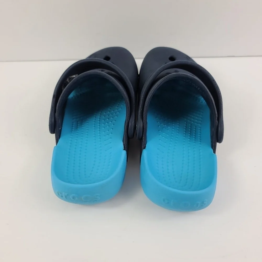Crocs kids clog sandals blue Sz C10